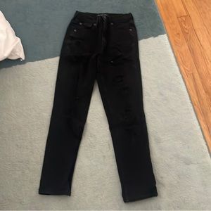 Black Ripped Mom Jeans